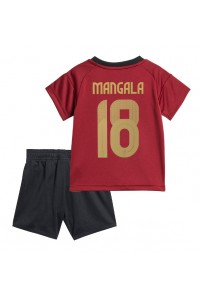 België Orel Mangala #18 Babytruitje Thuis tenue Kind EK 2024 Korte Mouw (+ Korte broeken)